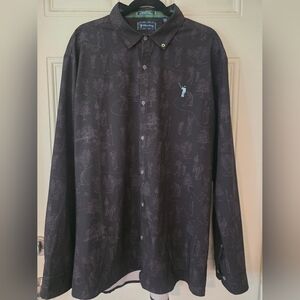 ⛳ William Murray Performance Golf Long Sleeve Button Down Shirt X-large